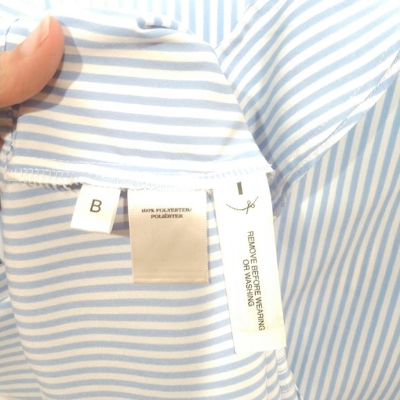 Ann Taylor Striped Ruffle Tank Top Blouse Size XS - Picture 11 of 11